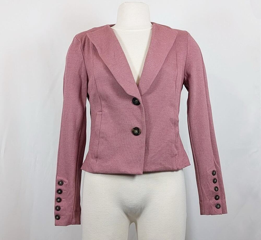 CAbi Jacket Pink Quartz Nipped-In Applaud Blazer Women's Size 8 3550